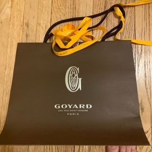 Goyard small shopping bag with ribbon